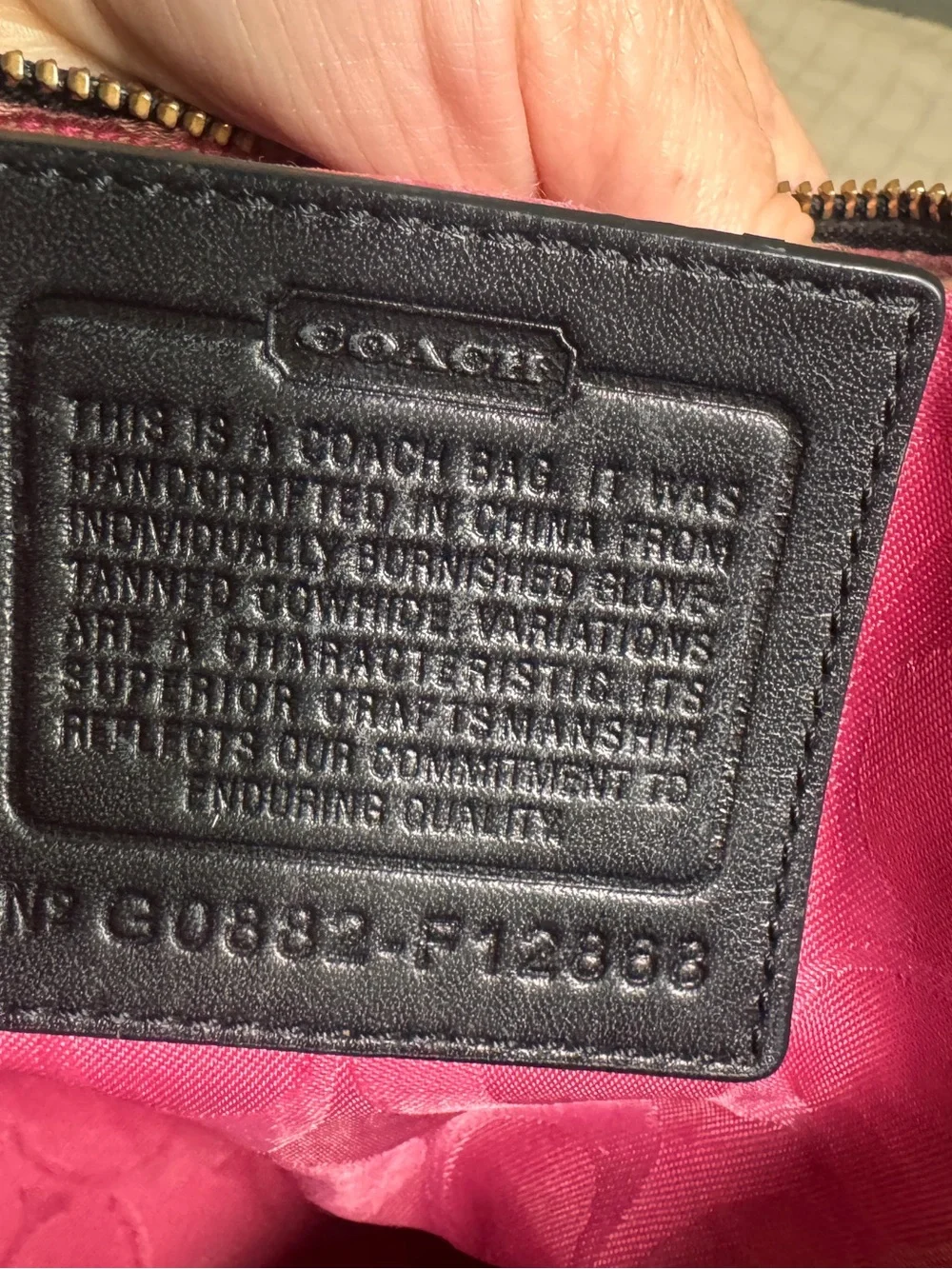 COACH Legacy Turnlock Shoulder Bag Black Leather 65th Anniversary Pink Lined